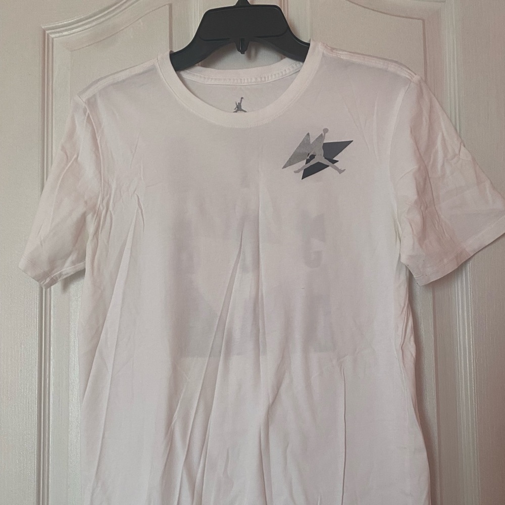 Worn White Air Jordan tee